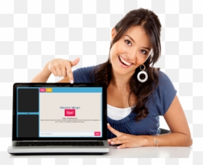 Download Omegle Video Random - Computer Training Centre PNG Girl With Png