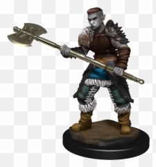 Wizkids Nolzuru0027s Marvelous Miniatures Orc Barbarian Female - png