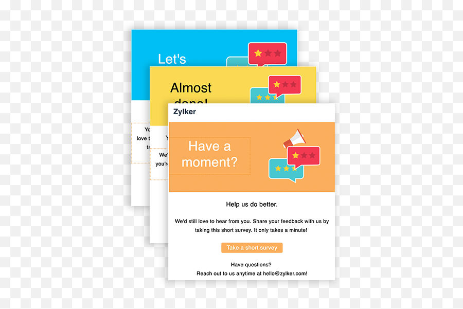 Survey Email Campaigns With Zoho - Survey Email Campaign Png,Email Template Icon