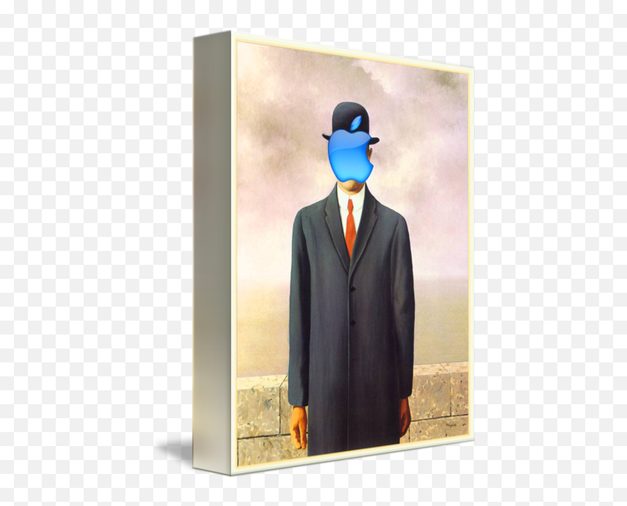 Rene Magritte Son Of Man Apple Computer - Rene Magritte The Son Of Man Png,Apple Computer Logo