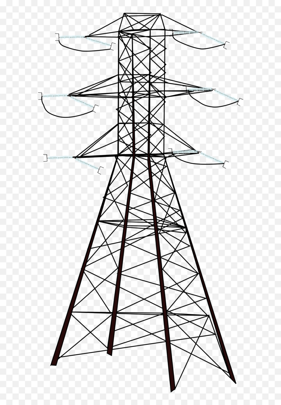 Download Wire Electric Power Electricity High Potential - Electric Tower Drawing Png,Electricity Png