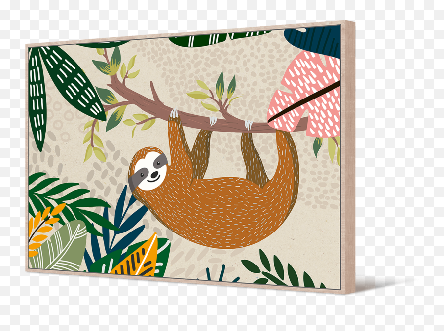 Premium Edition - Jnr Hangabout Sloth 92 X 62 Illustration Png,Sloth Transparent Background