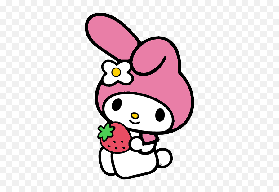 Download Melody Sanrio Png - My Melody Strawberry,My Melody Transparent