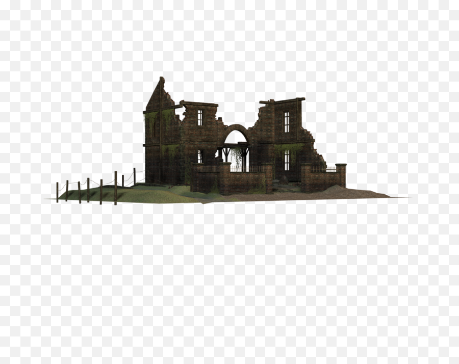 Old House Ruins 3d Png - House Ruin Png,Ruins Png