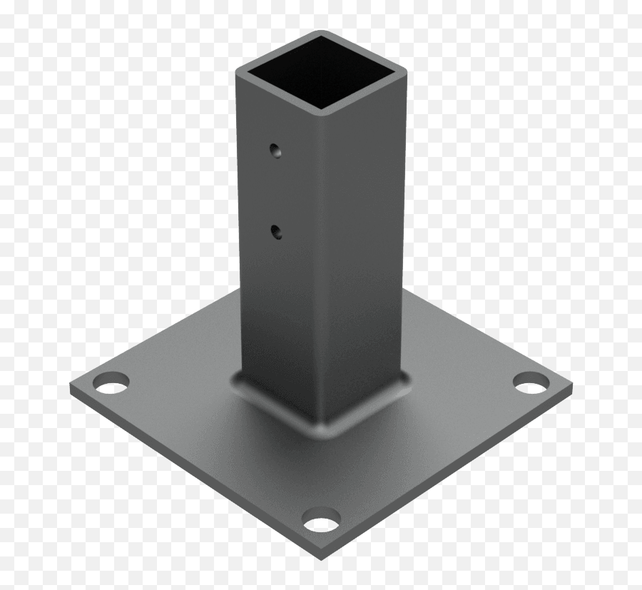 H23902s 15 Series Steel Floor Mount Base Plate Black - Aluminium Png,Metal Plate Png