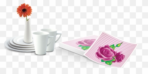 Pink Rose Petals Png - Napkin