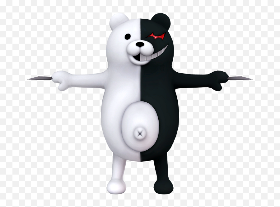 The Class Trial - Monokuma Mmd Model Png,Monokuma Png