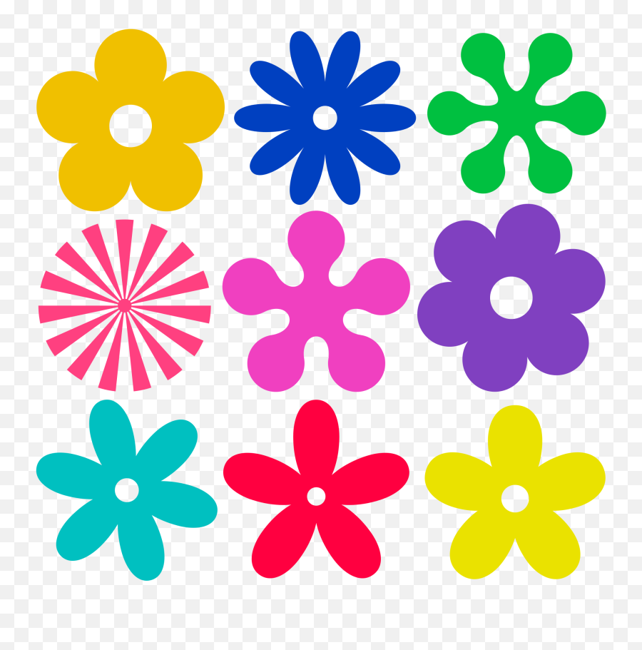 Fileretro - Flowerornamentssvg Wikimedia Commons Retro Flower Clipart Png,Flower Pattern Png