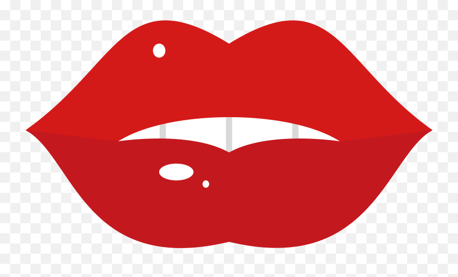 Clipart Mouth Red Lip - Transparent Background Big Lips Png,Lips Clipart Png