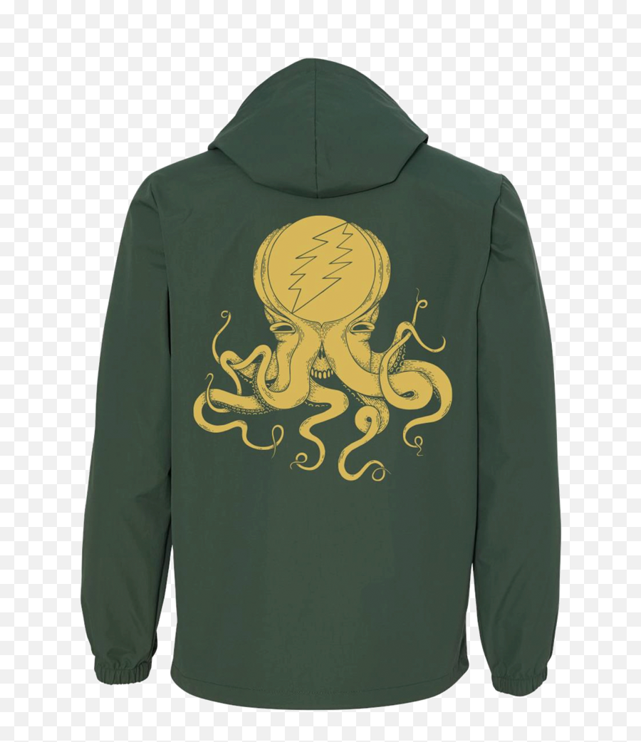 Jrad - Octopus Logo Hooded Windbreaker Hoodie Png,Octopus Logo