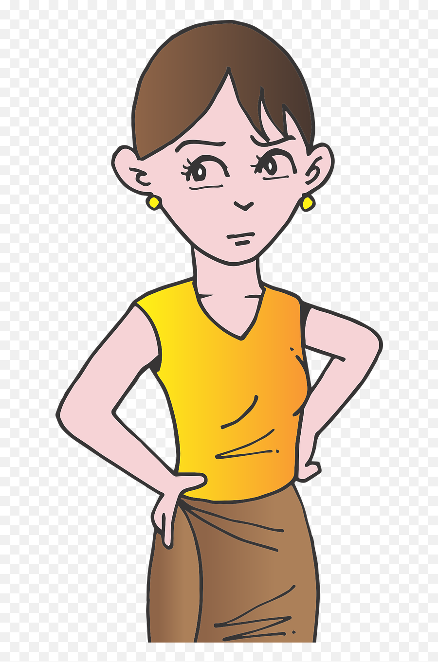 Hand Woman Clipart Transparent Png Standing