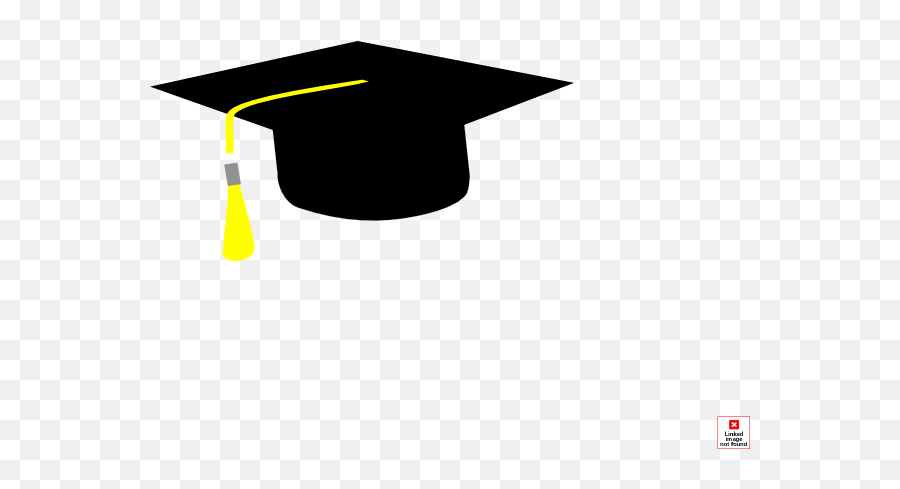 Graduation Hat Cap Clip Art Yellow - Cartoon Graduation Cap Small Png,Grad Hat Png