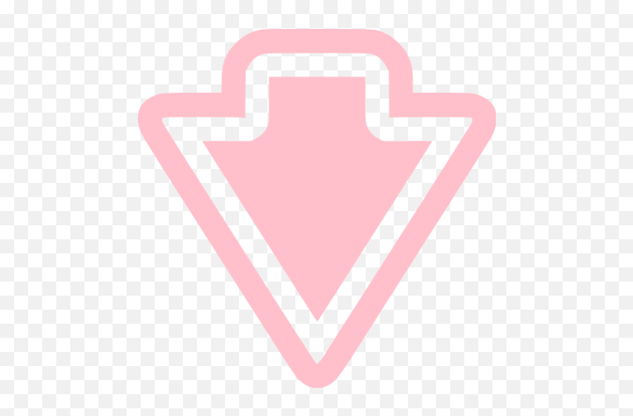Pink Arrow Down Icon - Free Pink Arrow Icons Pink Arrow Down Png,Pink Arrow Png