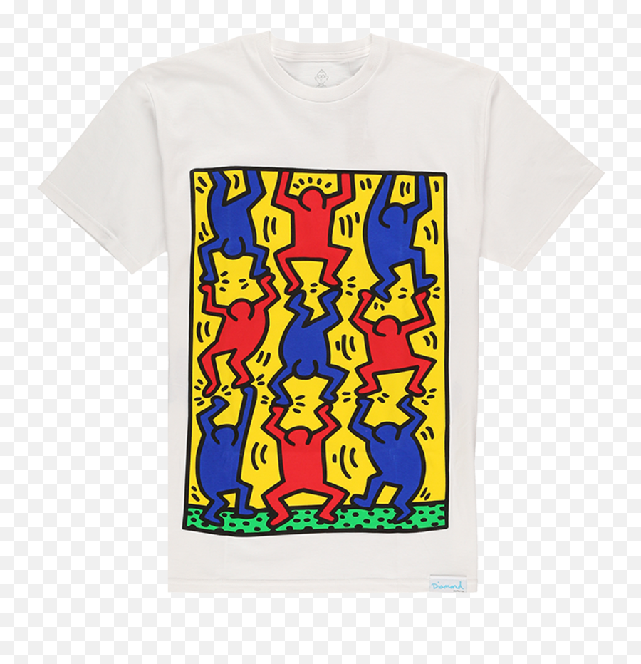 Diamond Supply Co - Keith Haring X Fingers Crossed Tshirt Keith Haring T Shirts Png,Fingers Crossed Png