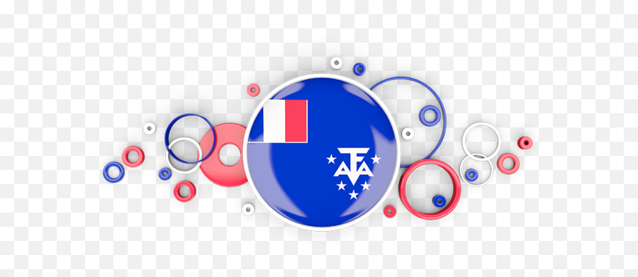 Circle Background Illustration Of Flag French Southern - Transparent Malaysia Flag Png,French Flag Transparent Background
