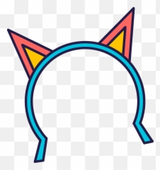 Cat Ears Headband Clipart - Art png