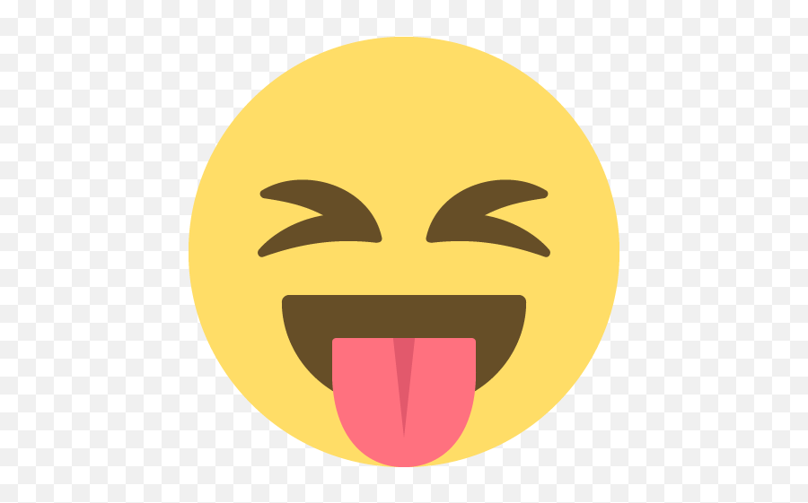 Face With Stuck Out Tongue And Tightly Closed Eyes Emoji - Tongue Emoji Png,Eyes Emoji Transparent