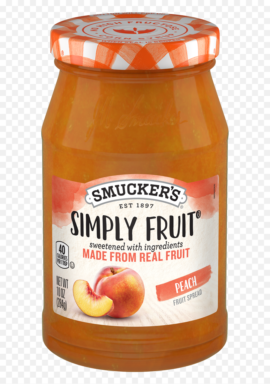 Simply Fruit Peach - Fruit Spreads Smuckeru0027s Png,Peach Png