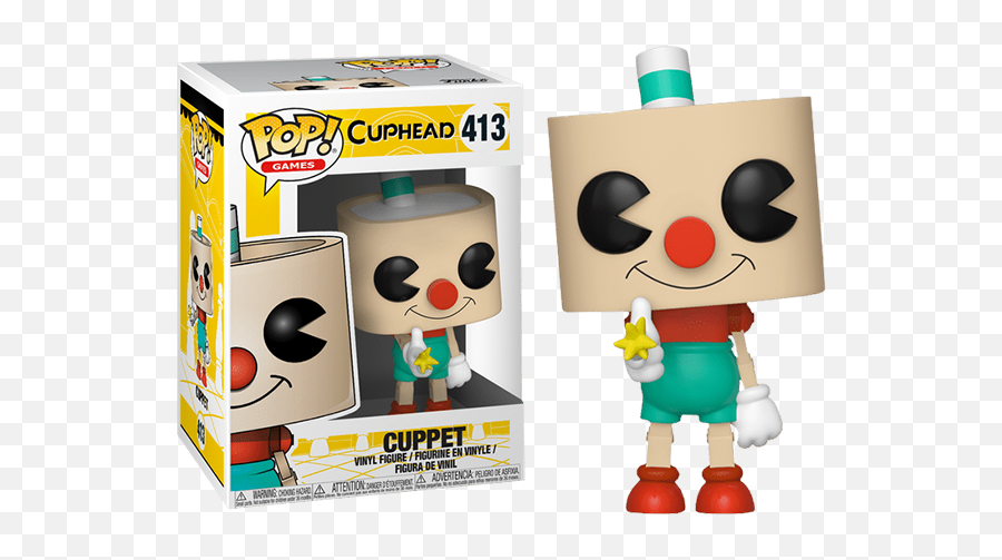 Cuppet Cuphead 413 Damaged 710 - Funko Pop Cuphead Series 2 Png,Cuphead Png