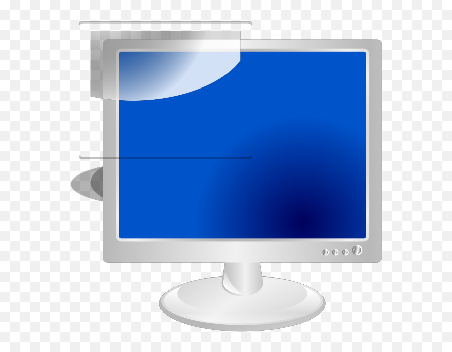 Lcd Monitor 1 Svg Clip Arts Download - Download Clip Art Computer Monitor Png,Monitor Png