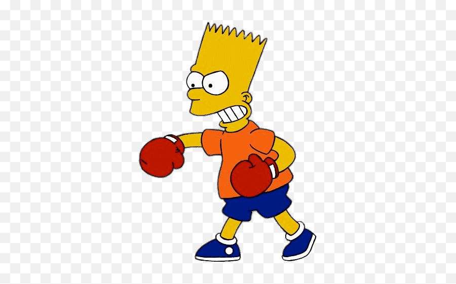 Bart Simpson Boxing Transparent Png - Stickpng Bart Simpson Boxing,Bart Png