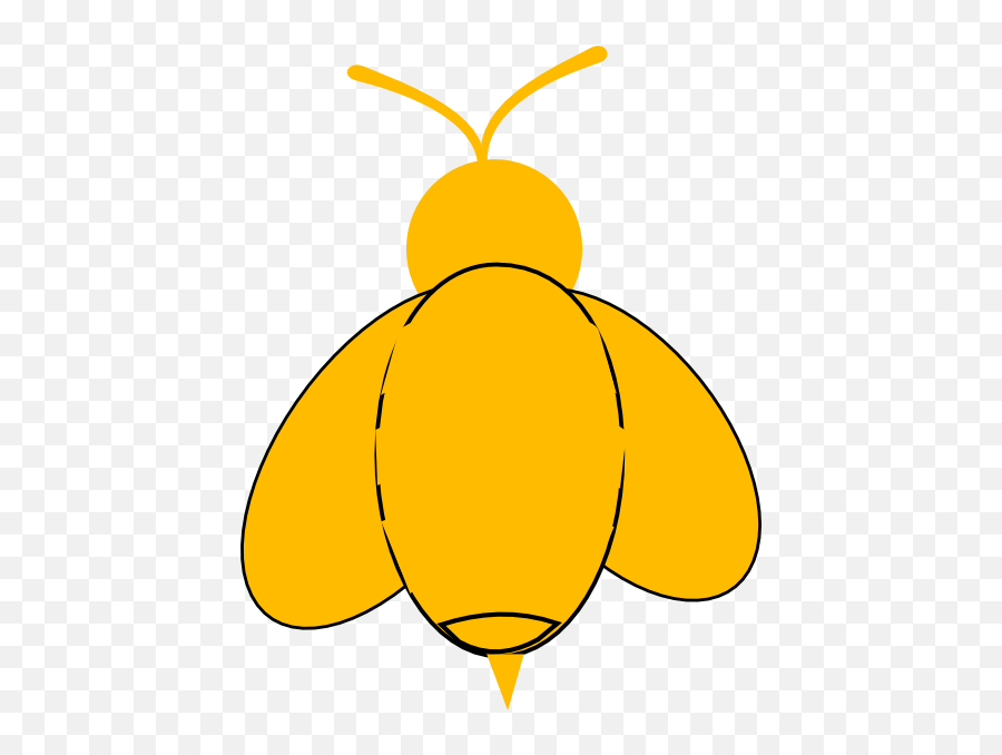 Yellow Bumble Bee Clip Art - Vector Clip Art Gabarit Abeille Png,Bee Clipart Png