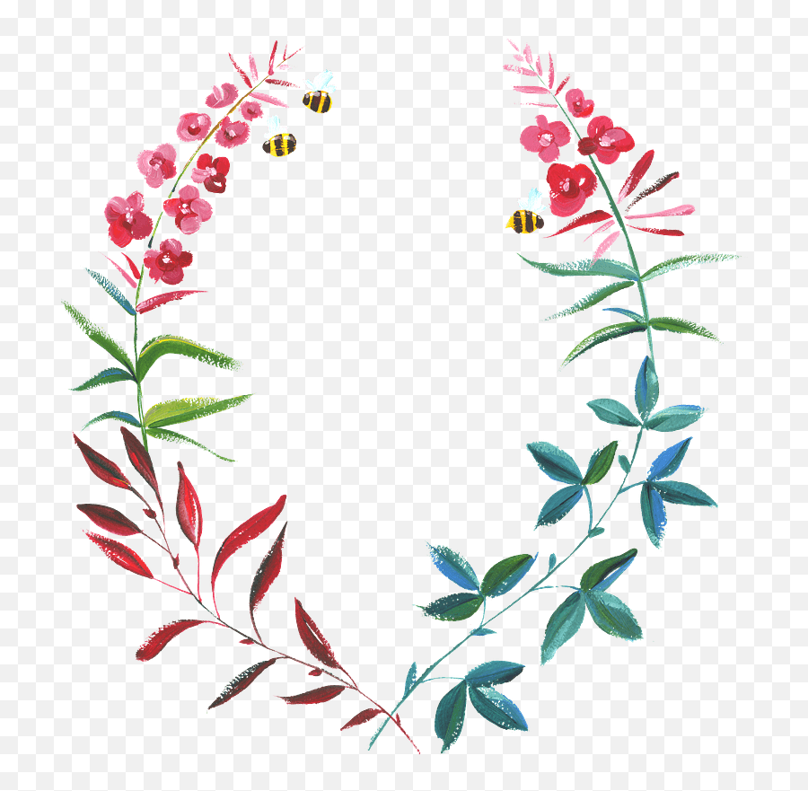 Drawn Floral Wreath Clipart Free Download Transparent Png - Miss You Sister,Wreath Transparent