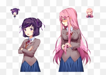 Yuri X Natsuki Ddlc Hd Png Download