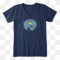 Womenu0027s Colorful Trippy Trip Crusher Vee Life Is Good - Life Is Good Sewing Shirt Png,Trippy Png