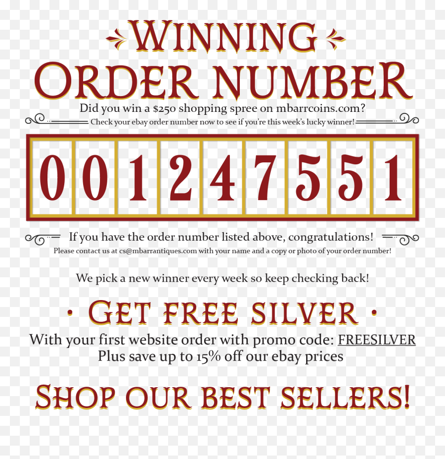Winning Ebay Order Number - Hessian Regular Font Png,Number 10 Png