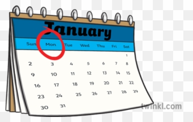 Days Of The Week Calendar Illustration - Twinkl png