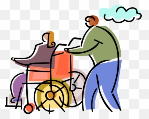 Injury Clipart Handicap Person - Handicapped Man Vector Png