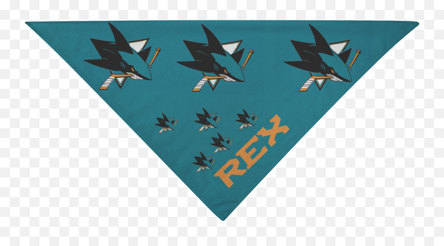 San Jose Sharks Pet Dog Bandana Customizable Png Logo