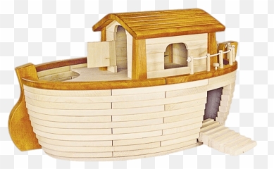 Noahs Ark Toy Replica Transparent Png - Ark Wooden Large,Ark Png