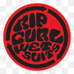 Printed Vinyl Rip Curl Wet Suits Logo - Rip Curl Png,Ripcurl Logo