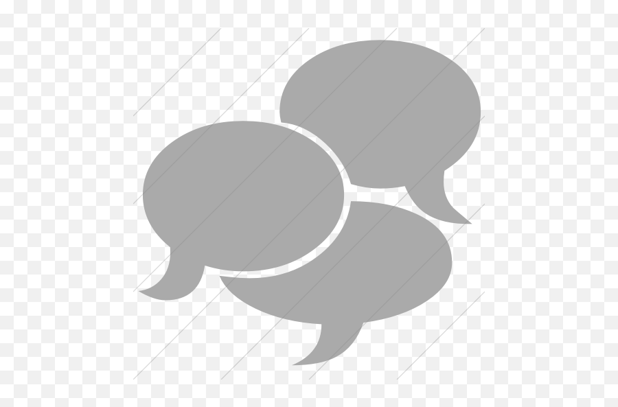 Iconsetc Simple Gray Classica Three Comment Bubbles Icon - Conversation Png,Bubbles Icon