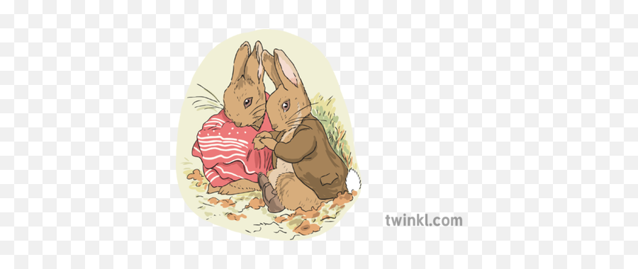Benjamin Bunny And Peter Rabbit Illustration - Twinkl Cartoon Png,Peter Rabbit Png