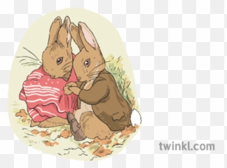 Benjamin Bunny And Peter Rabbit Illustration - Twinkl Cartoon Png,Peter Rabbit Png