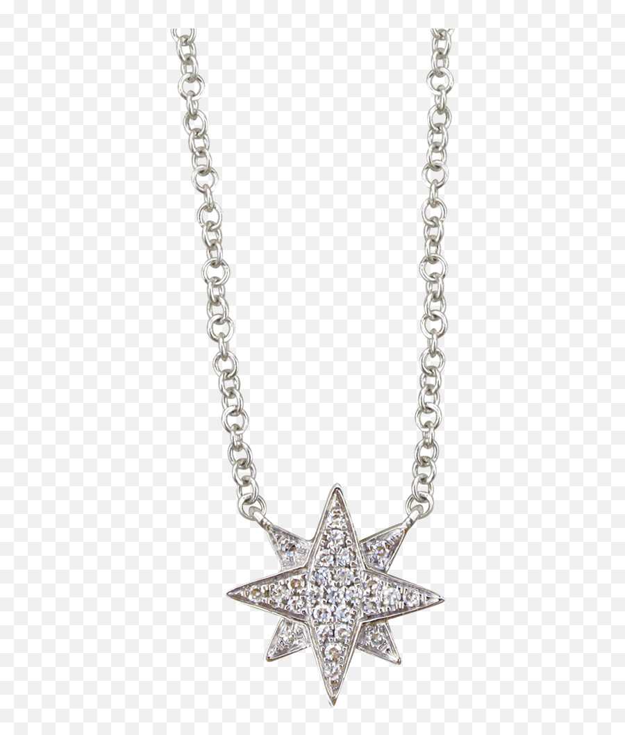 Starburst White Gold And Diamond Necklace - Locket Clipart Necklace Png,Diamond Chain Png