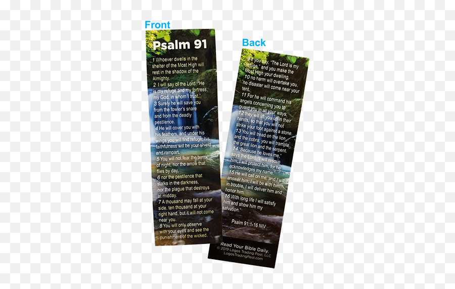 Psalm 91 - The Lord Is My Refuge Bookmarks Pack Of 50 Christian Bookmarks Vertical Png,Refuge Icon