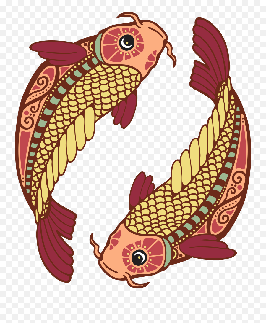 Pisces Png - Two Fish Pisces Art,Vaca Png