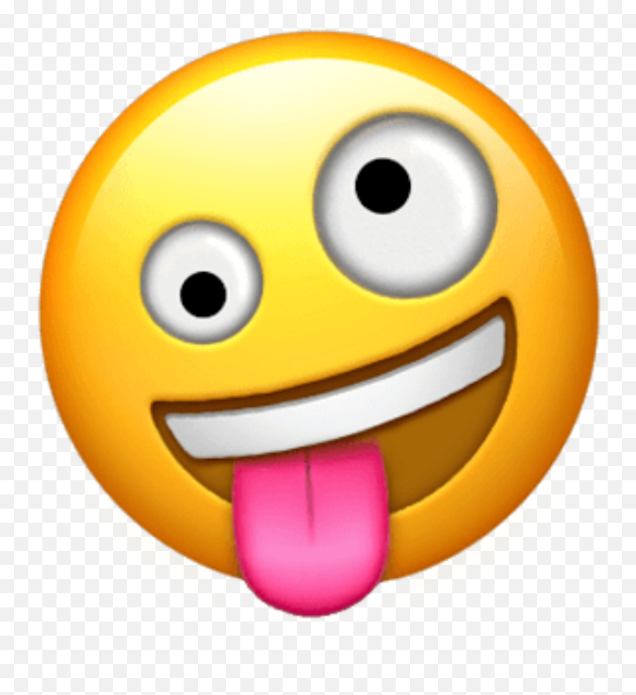 Emojis Drawing Easy Transparent Png - Crazy Face Emoji Png,Pensive Emoji Transparent