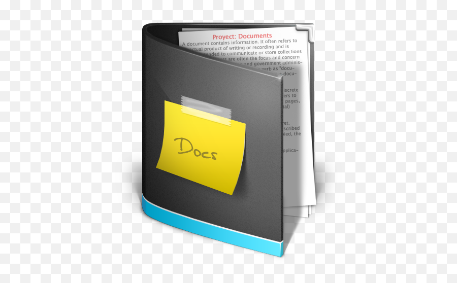 Documents Folder Black Icon - Documents Folder Icon Png,My Documents Folder Icon