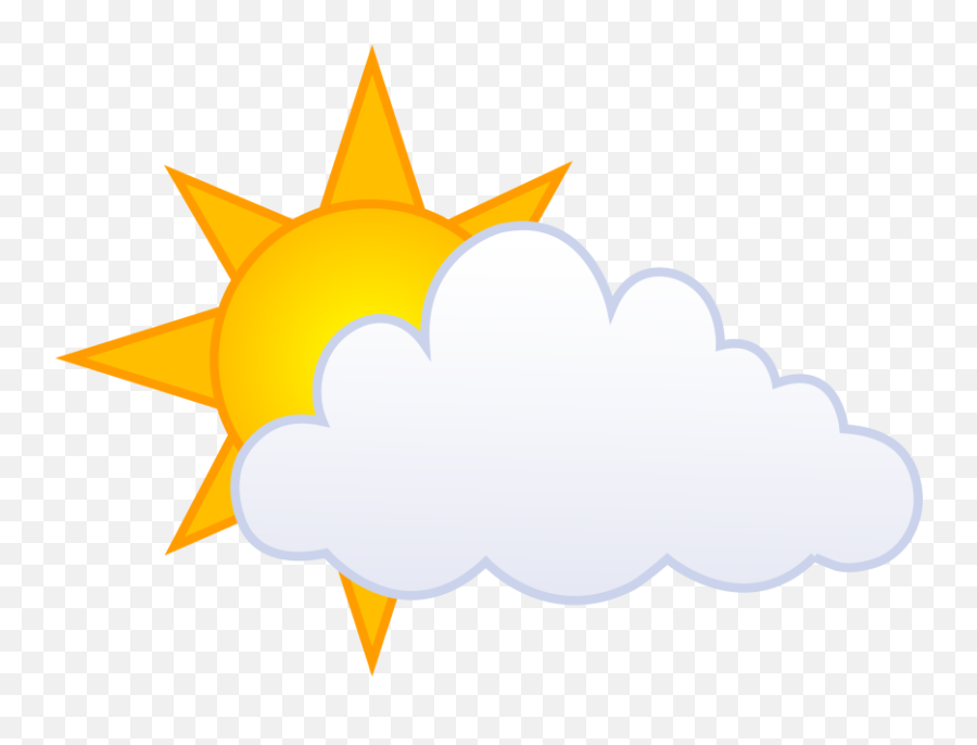 Partly Cloudy Clip Art - Partly Cloudy Png,Partly Cloudy Icon