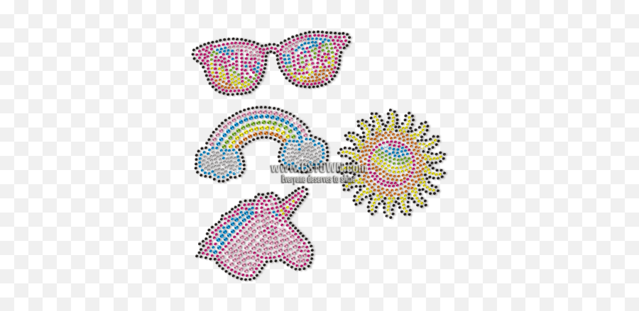 Cute Icon Sunglasses Rainbow Unicorn - Ella Rose Wine Png,Unicorn Icon For Facebook