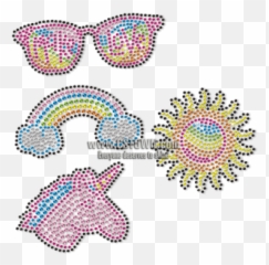 Cute Icon Sunglasses Rainbow Unicorn - Ella Rose Wine Png,Unicorn Icon For Facebook