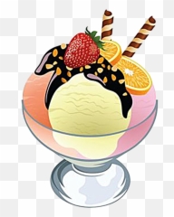 Ice Cream Desserts Png Image Background - Sma Xaverius Pringsewu Lampung