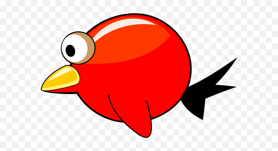 Cartoon Wing Flying Animal Red Bird - Aquarium Fish Png,Sheep With Wings Icon