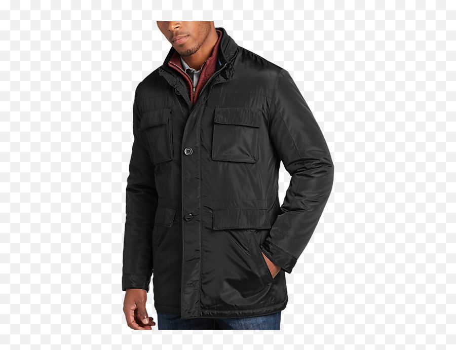 Egara Black Slim Fit Field Jacket - Menu0027s Brands Menu0027s Long Sleeve Png,Icon Field Vest