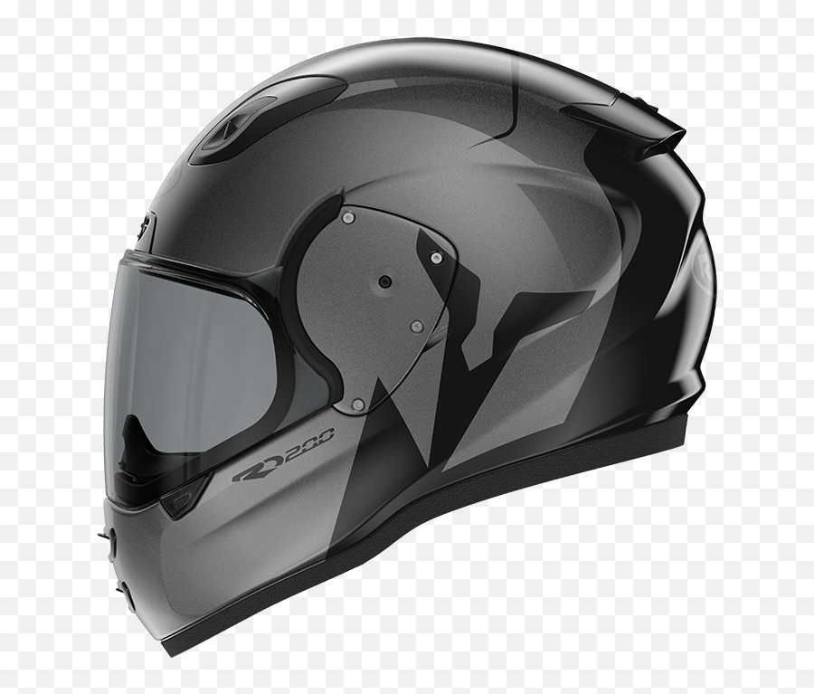 Ro200 Troyan Black - Steel Roof International Casque Moto Noir Et Rouge Png,Icon Alliance Lucky Helmet